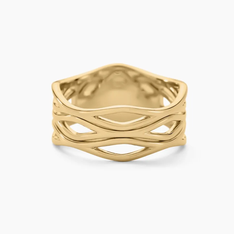 Bague Iza Plaque Or Jaune