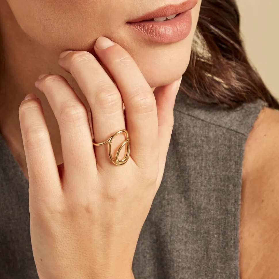 Bague Iza Plaque Or Jaune
