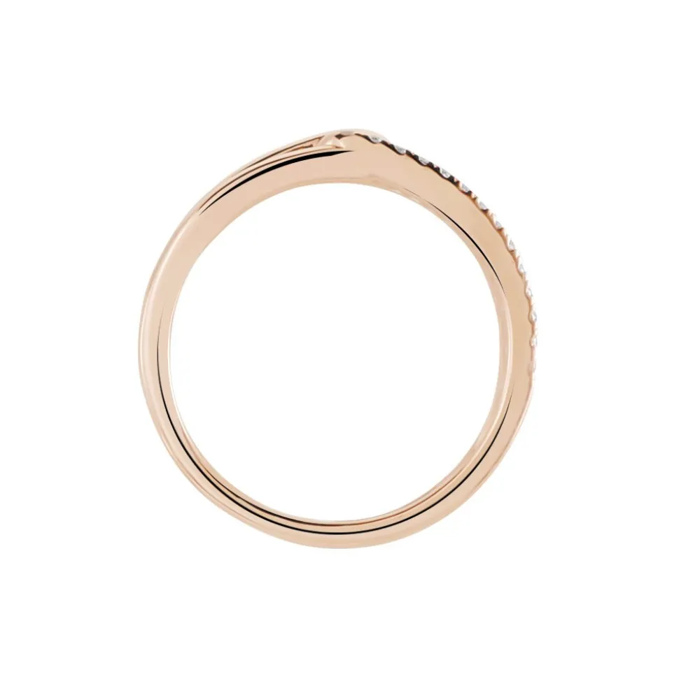 Bague Jessie Argent Rose Oxyde De Zirconium