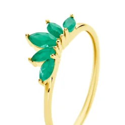 Marc Orian Cadeaux Mariage|Anniversaire De Mariage > Bague Josslyn Or Jaune Emeraude