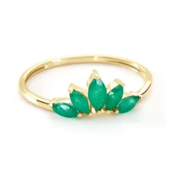 Marc Orian Cadeaux Mariage|Anniversaire De Mariage > Bague Josslyn Or Jaune Emeraude