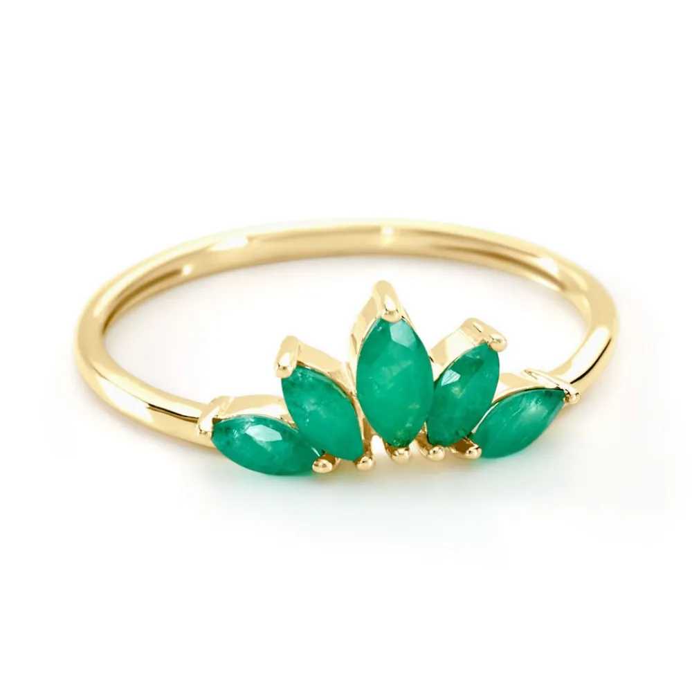 Marc Orian Cadeaux Mariage|Anniversaire De Mariage > Bague Josslyn Or Jaune Emeraude
