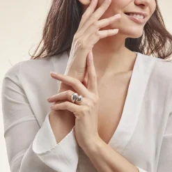 Bague Juste Argent Blanc