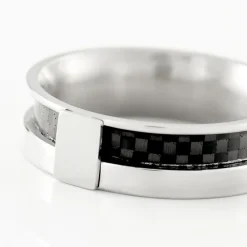 Bague Karly Acier Blanc