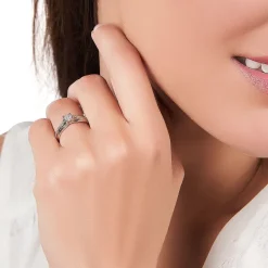 Bague Kate Or Blanc Diamant