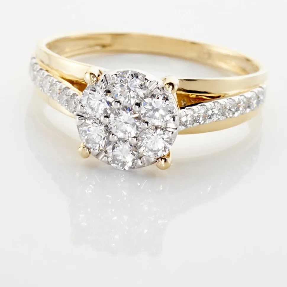 Bague Kate Or Jaune Diamant Synthétique