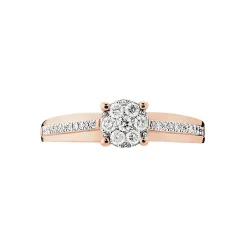 Bague Kate Or Rose Diamant