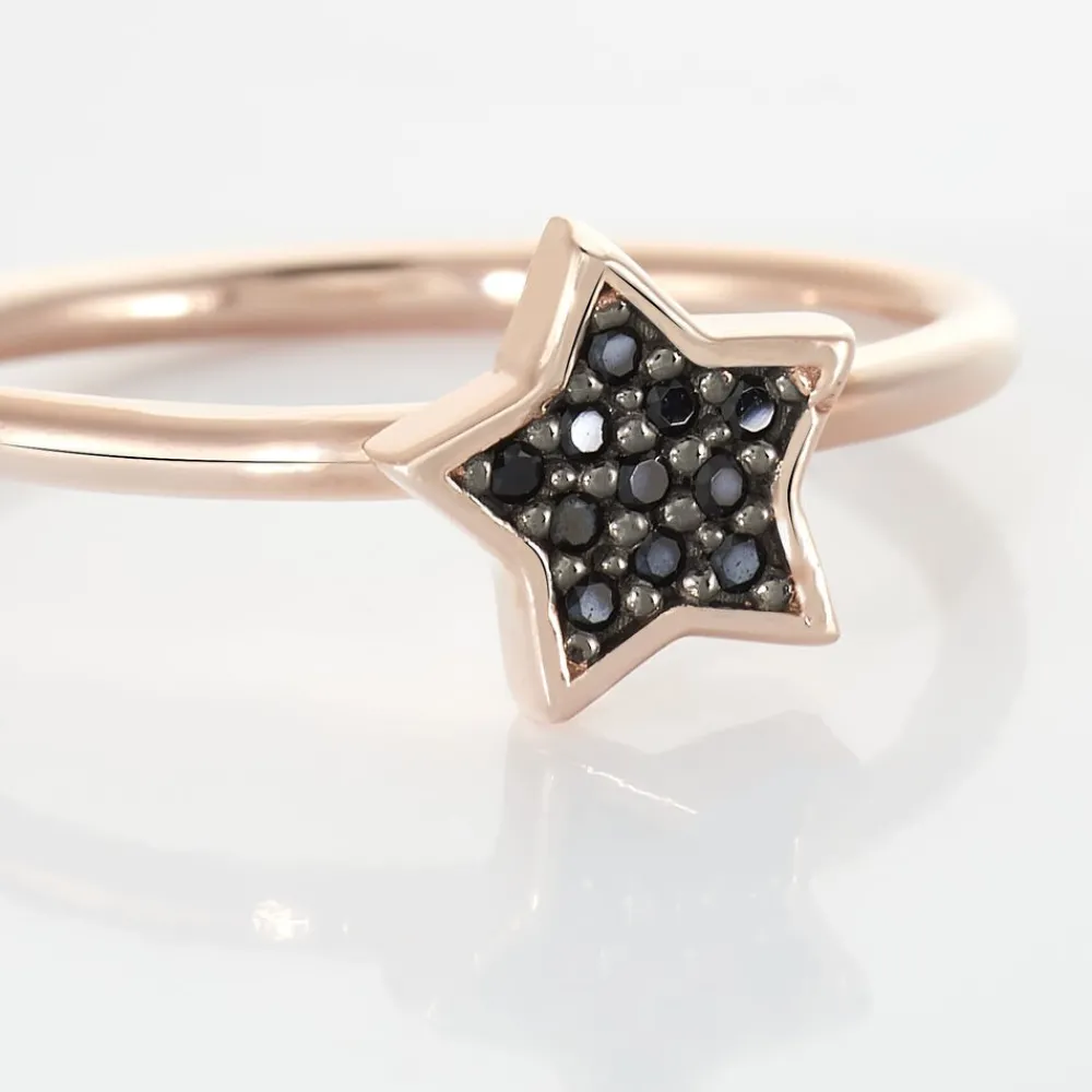 Marc Orian Bijoux Zirconium|Bagues > Bague Kathalyne Argent Rose Oxyde De Zirconium