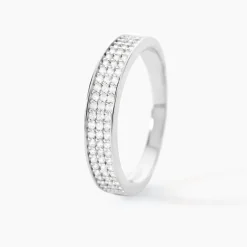 Bague Kaycee Argent Blanc Oxyde De Zirconium