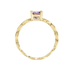 Bague Kurt Plaqué Or Jaune Oxyde De Zirconium