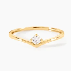 Bague Laocadia Or Jaune Diamant Synthétique