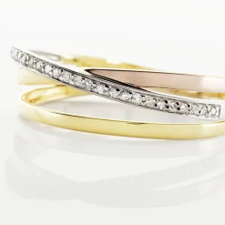 Marc Orian Bagues|Bagues Diamant > Bague Layan Or Tricolore Diamant