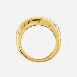 Marc Orian Bagues|Bijoux Acier Inoxydable > Bague Lessie Acier Doré