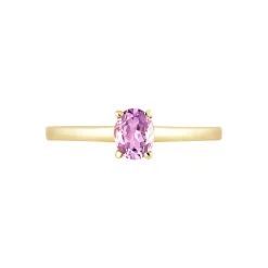 Bague Lily Or Jaune Amethyste