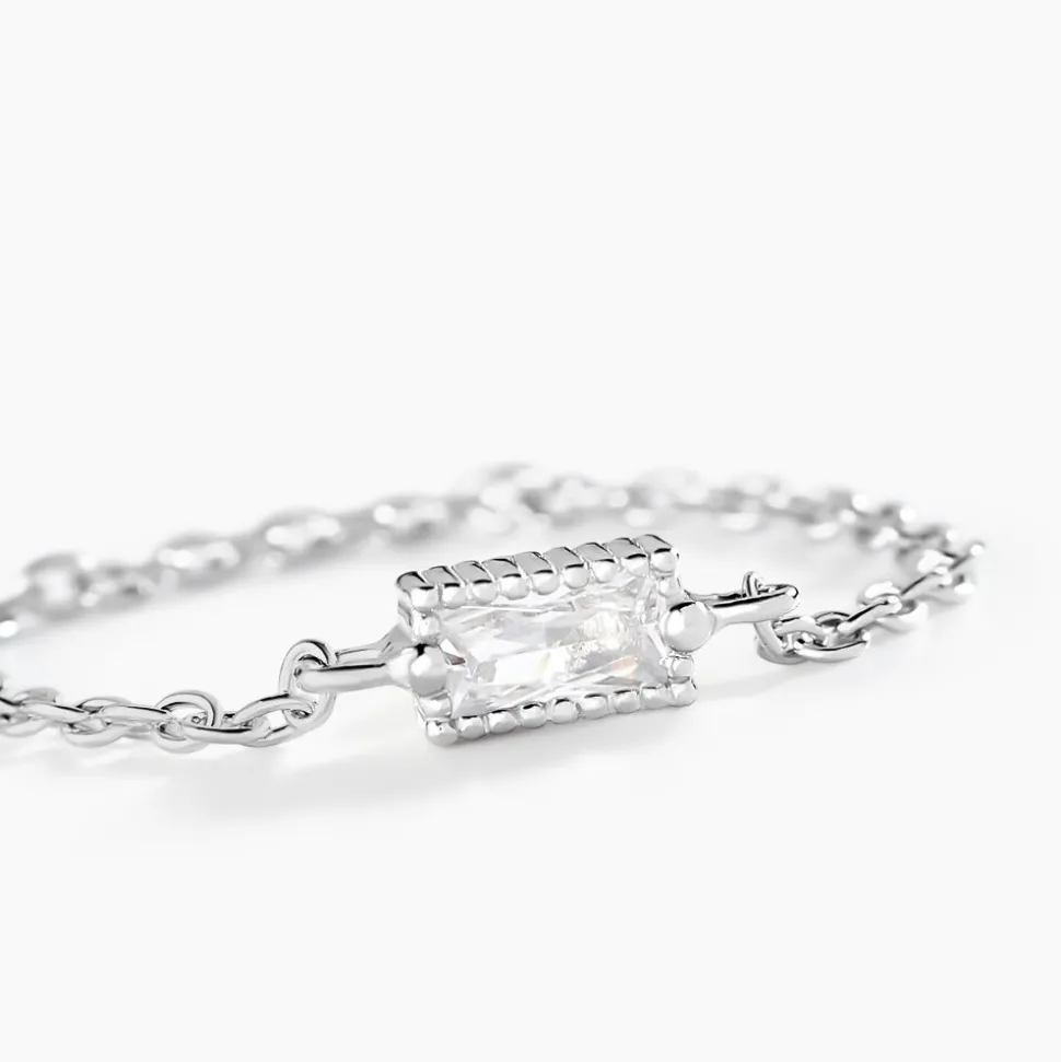 Bague Lipa Argent Blanc Oxyde De Zirconium