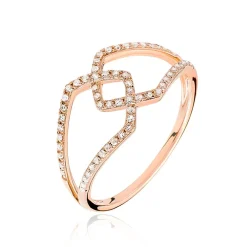 Marc Orian Bagues|Bagues Or Rose > Bague Lisa Or Rose Diamant