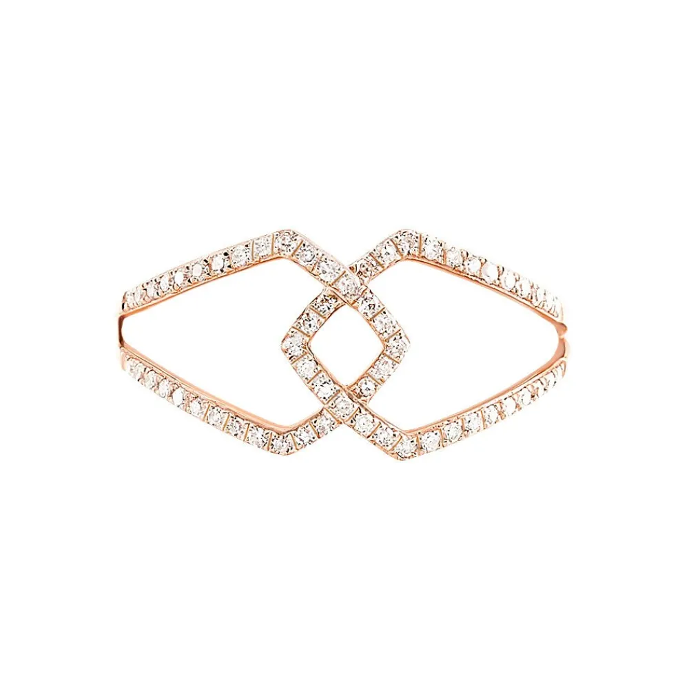 Marc Orian Bagues|Bagues Or Rose > Bague Lisa Or Rose Diamant