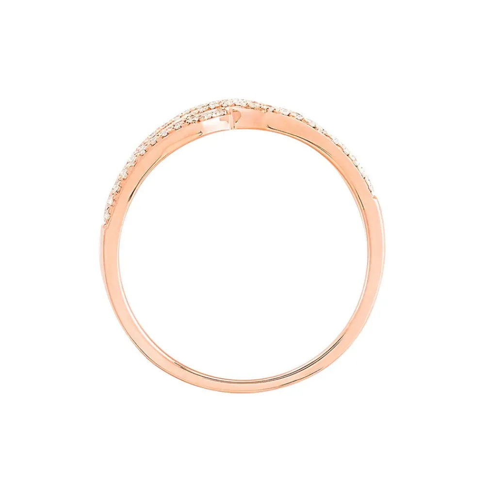 Marc Orian Bagues|Bagues Or Rose > Bague Lisa Or Rose Diamant
