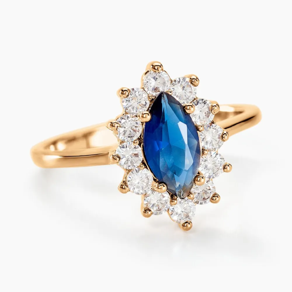 Marc Orian Bagues De Promesse|Bagues > Bague Lisea Plaqué Or Jaune Verre Et Oxyde De Zirconium