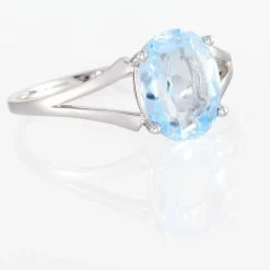 Marc Orian Anniversaire De Mariage|Bagues > Bague Lis Or Blanc Topaze