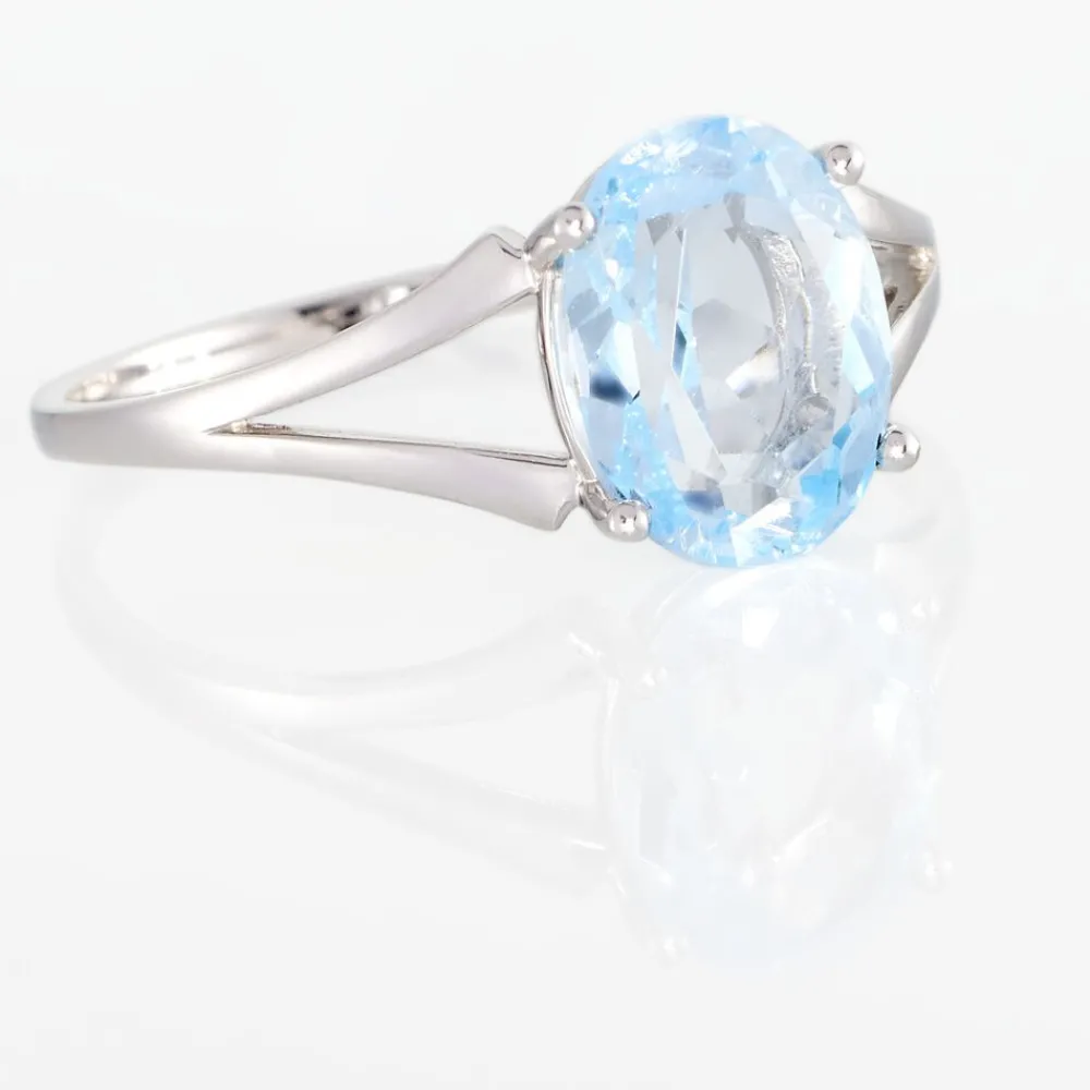 Marc Orian Anniversaire De Mariage|Bagues > Bague Lis Or Blanc Topaze