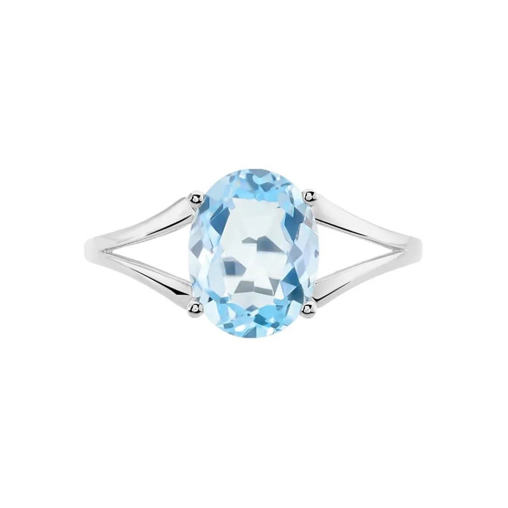 Marc Orian Anniversaire De Mariage|Bagues > Bague Lis Or Blanc Topaze