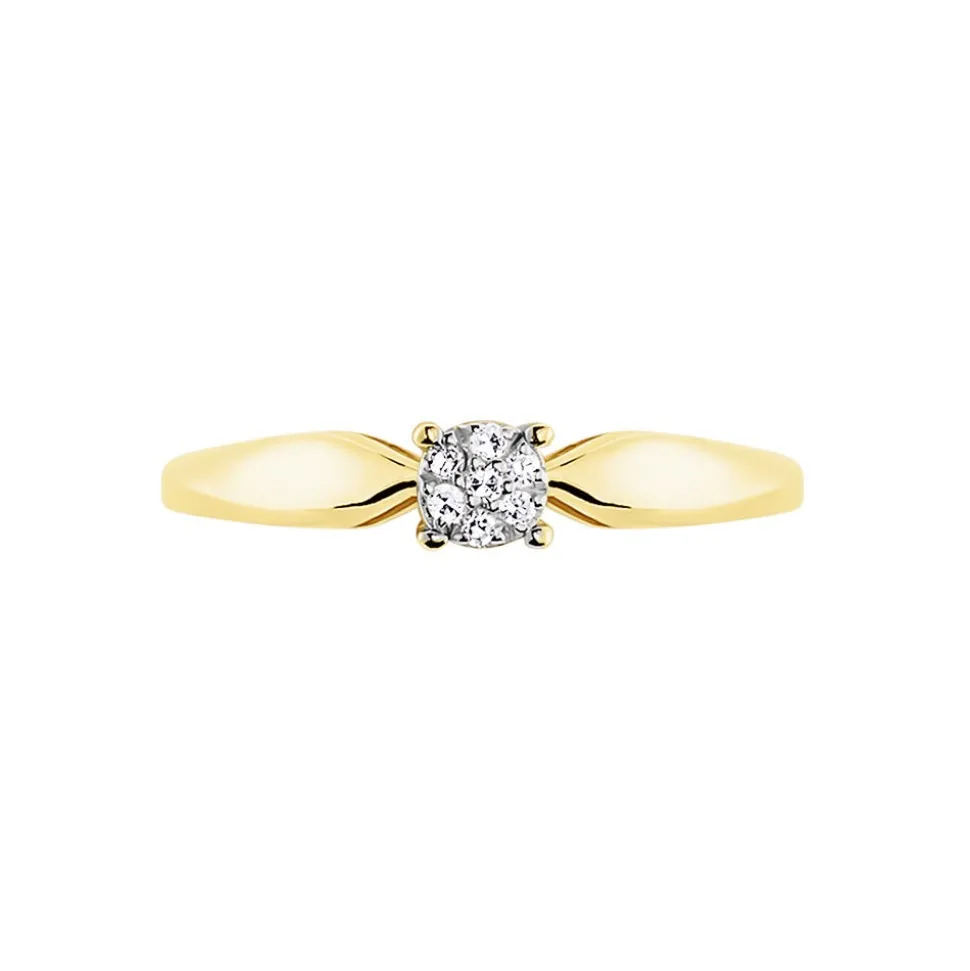 Bague Louisanna Or Jaune Diamant