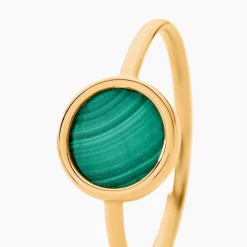 Marc Orian Bagues De Promesse|Bagues > Bague Lucky Gems Or Jaune Malachite