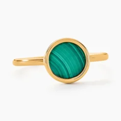 Marc Orian Bagues De Promesse|Bagues > Bague Lucky Gems Or Jaune Malachite