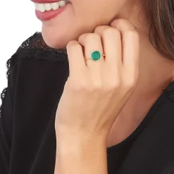 Marc Orian Bagues De Promesse|Bagues > Bague Lucky Gems Or Jaune Malachite