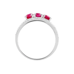 Marc Orian Bagues Rubis|Anniversaire De Mariage > Bague Madeline Or Blanc Rubis Diamant
