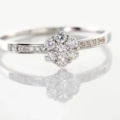 Marc Orian Anniversaire De Mariage|Bagues > Bague Magnolia Or Blanc Diamant