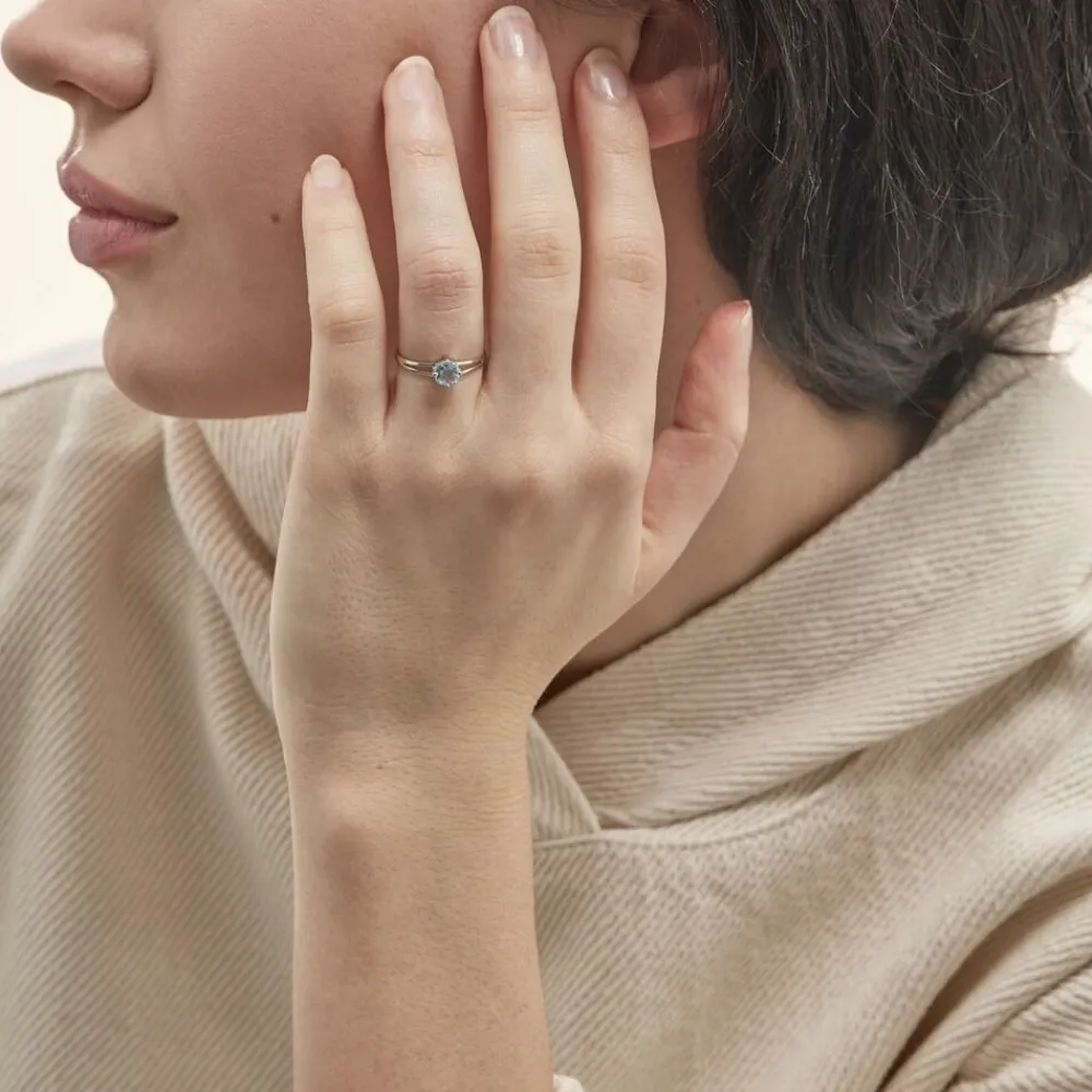 Marc Orian Anniversaire De Mariage|Bagues > Bague Mahina Or Blanc Topaze