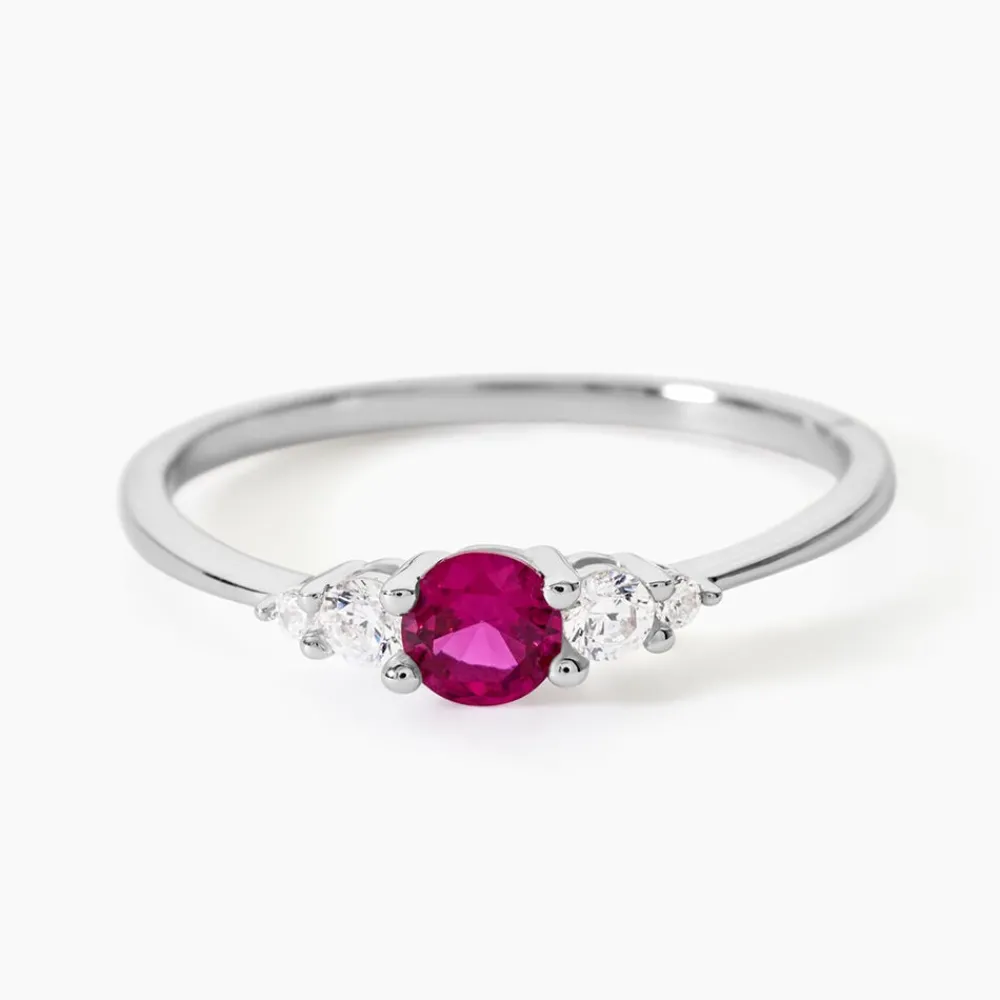 Marc Orian Bijoux Zirconium|Bagues > Bague Maiwen Argent Blanc Oxyde De Zirconium