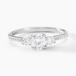 Bague Mallory Argent Blanc Oxyde De Zirconium