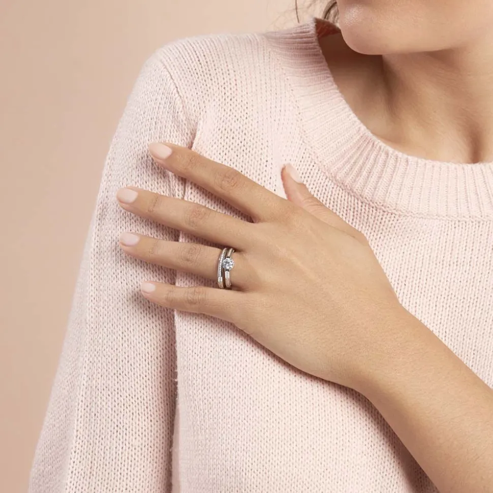 Bague Malou Argent Blanc Oxyde De Zirconium