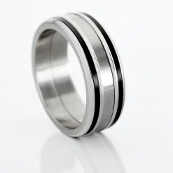 JOURDAN Idées Cadeaux Homme|Bagues > Bague Margalith Acier Blanc
