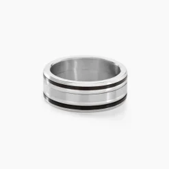 JOURDAN Idées Cadeaux Homme|Bagues > Bague Margalith Acier Blanc