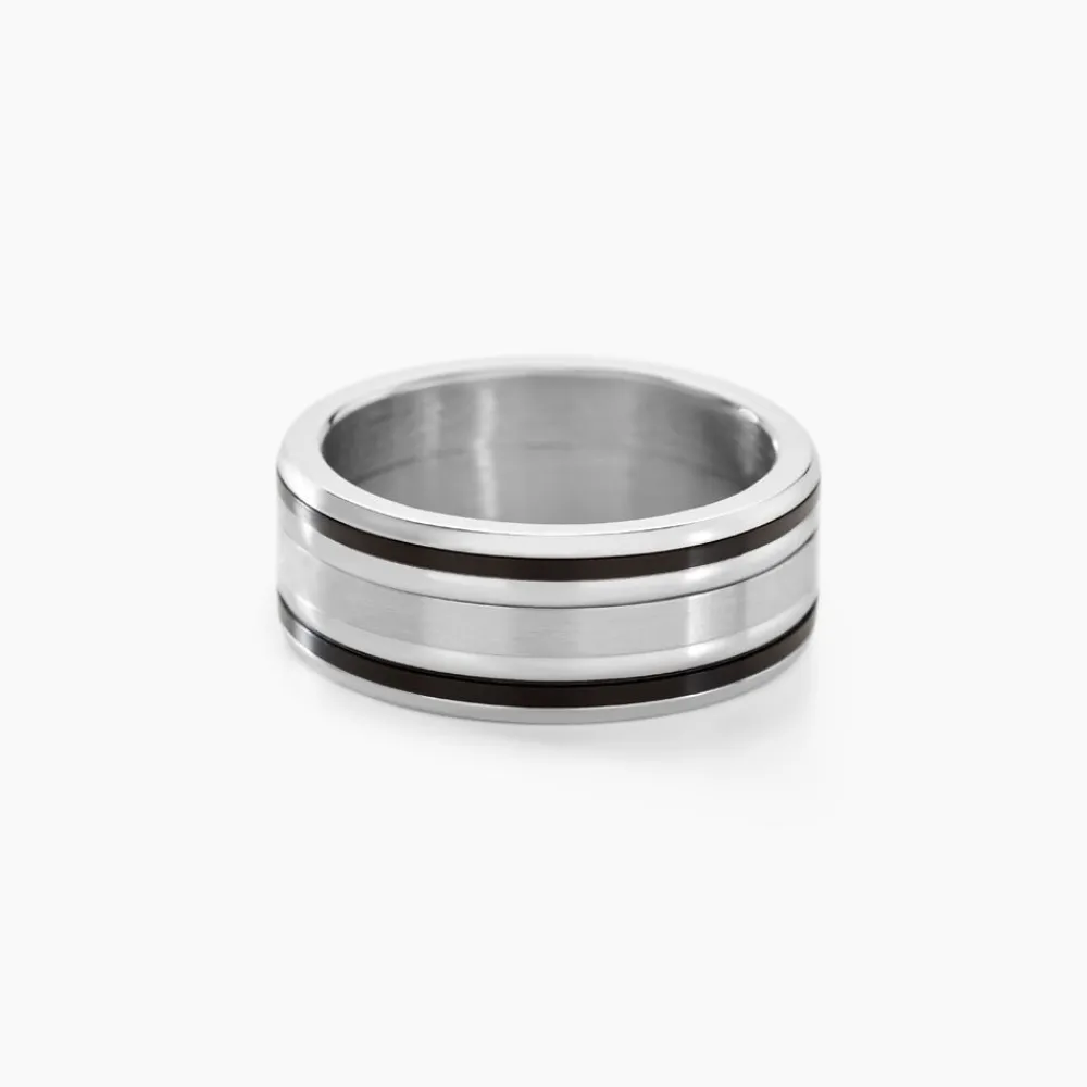 JOURDAN Idées Cadeaux Homme|Bagues > Bague Margalith Acier Blanc
