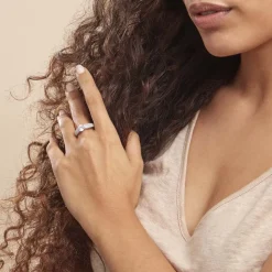 Bague Marilyn Argent Blanc Oxyde De Zirconium