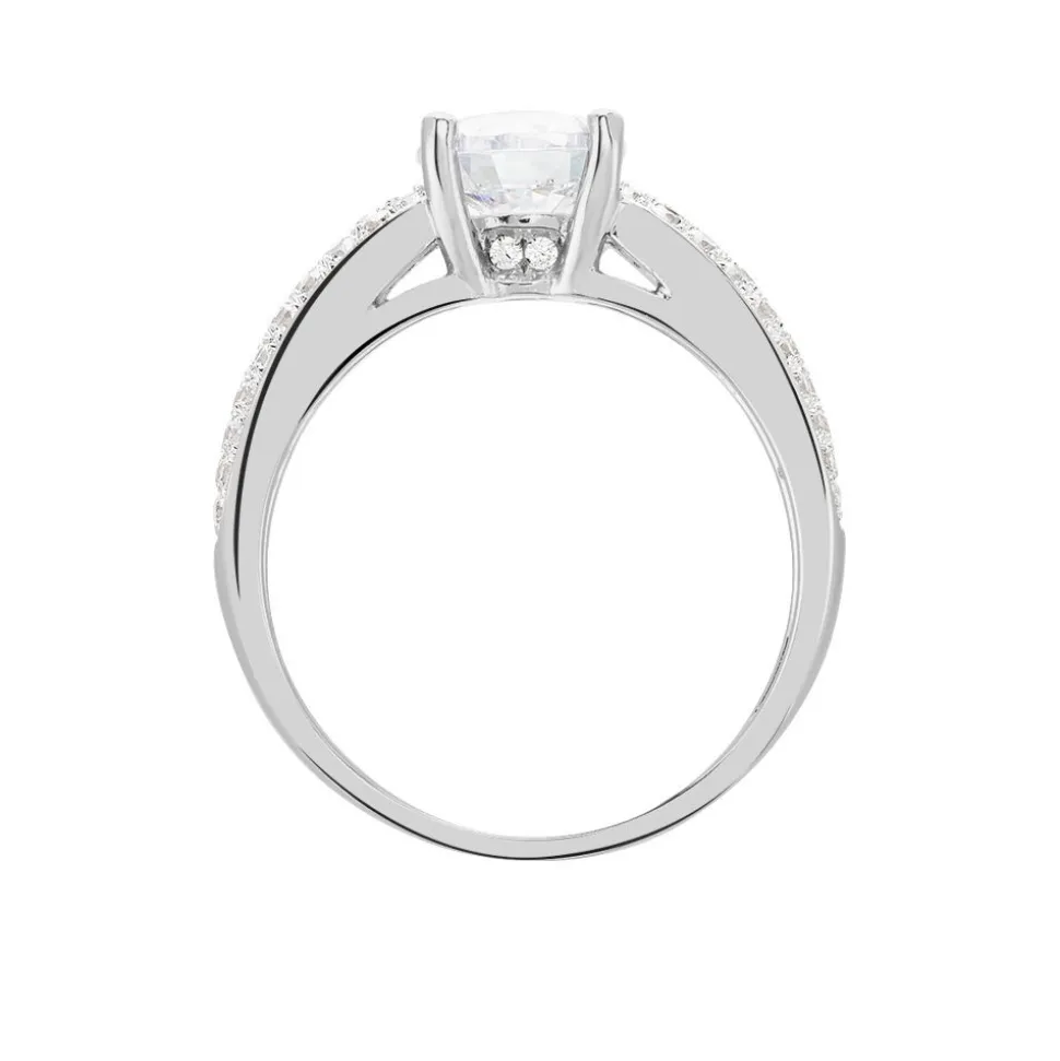 Bague Marilyn Argent Blanc Oxyde De Zirconium