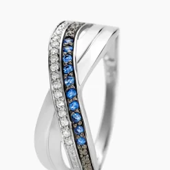 Marc Orian Anniversaire De Mariage|Bagues Saphir > Bague Martika Or Blanc Saphir Diamant