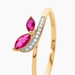 Marc Orian Bagues Rubis|Bagues > Bague Maximillian Or Jaune Rubis Diamant