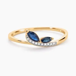 Bague Maximillian Or Jaune Saphir Diamant