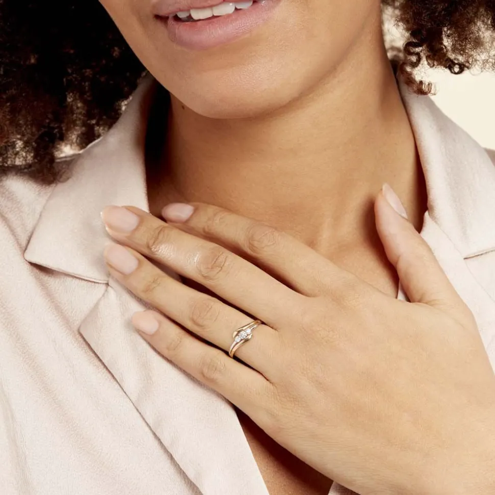 Bague Mayline Or Bicolore Diamant