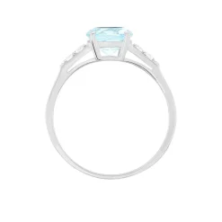 Marc Orian Anniversaire De Mariage|Bagues > Bague Maysara Or Blanc Topaze Et Oxyde De Zirconium