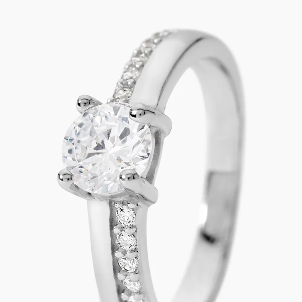 Marc Orian Bagues Fantaisie|Bijoux Zirconium > Bague Mayssara Argent Blanc Oxyde De Zirconium