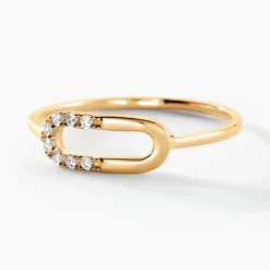 Marc Orian Bijoux Zirconium|Bagues > Bague Minimalist Chic Or Jaune Oxyde De Zirconium