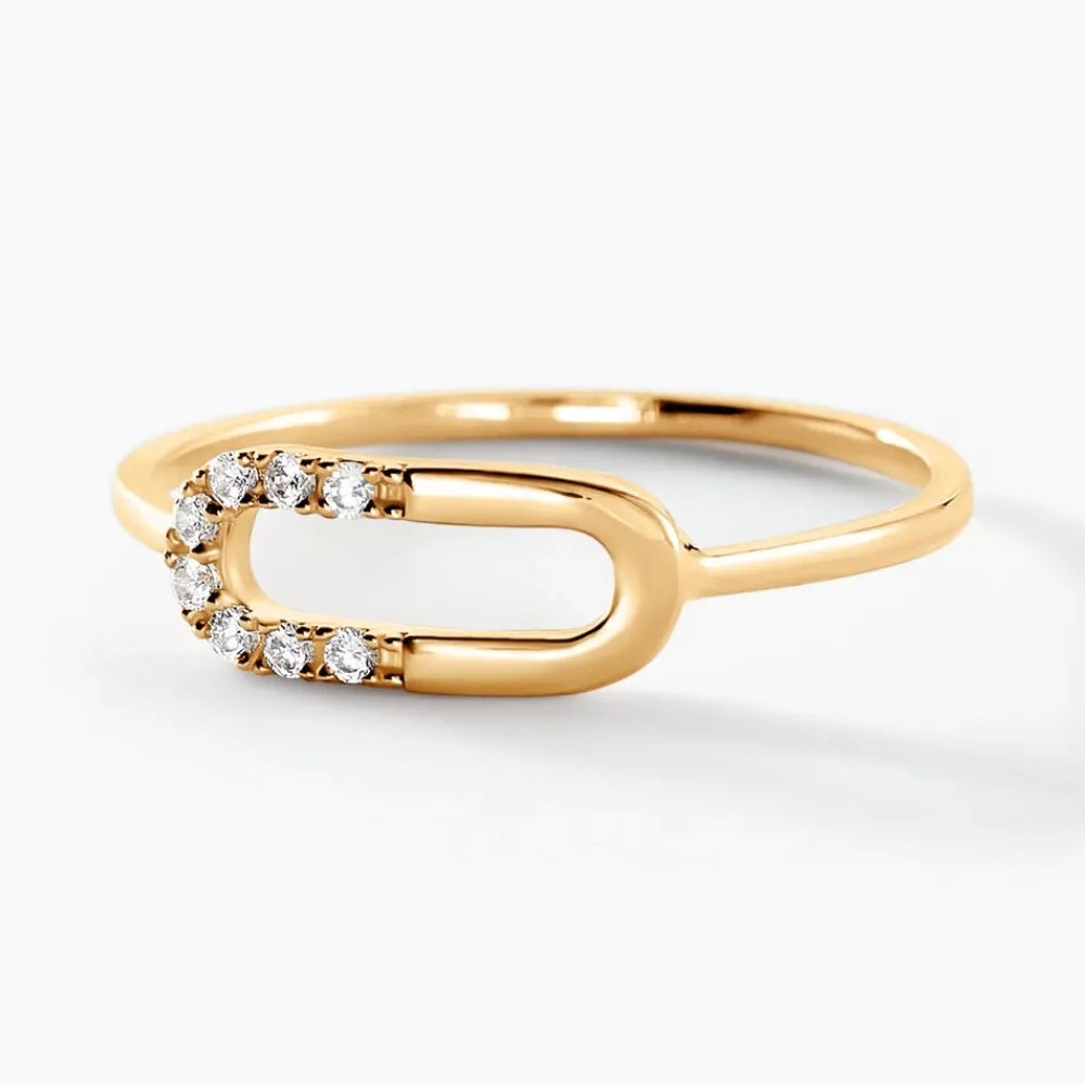 Marc Orian Bijoux Zirconium|Bagues > Bague Minimalist Chic Or Jaune Oxyde De Zirconium