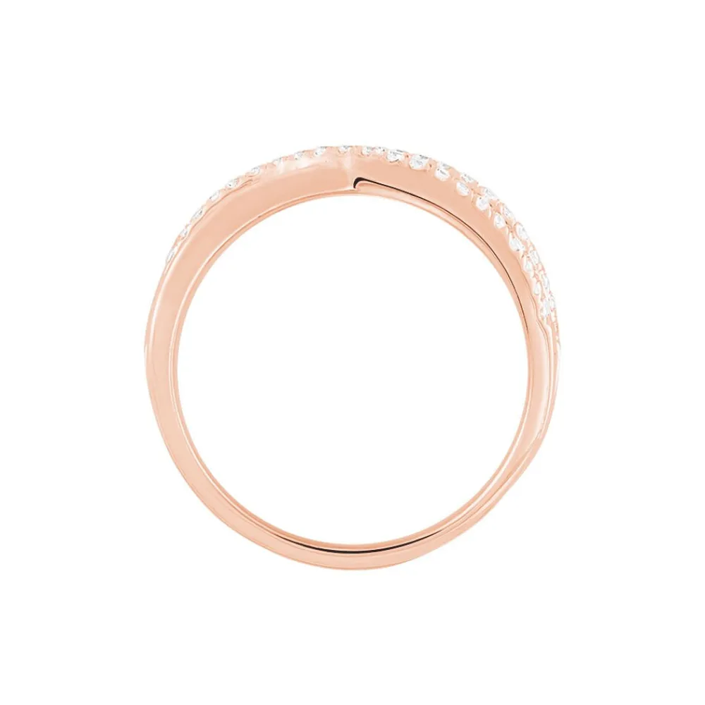Marc Orian Bijoux Zirconium|Bagues > Bague Moisette Argent Rose Oxyde De Zirconium